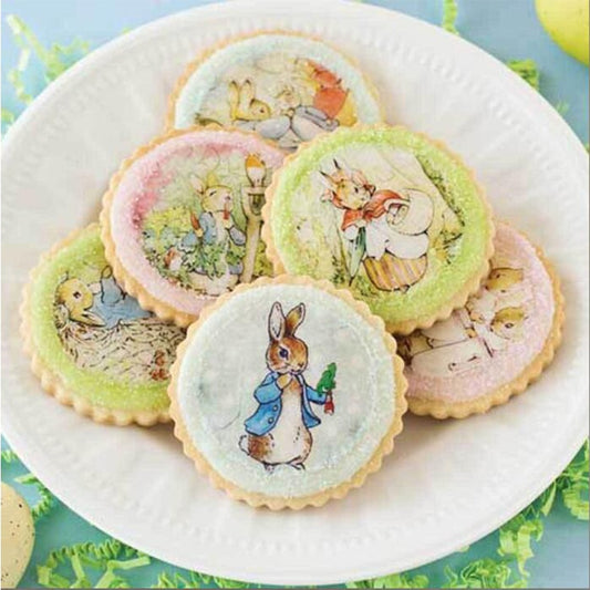 20 pc Edible Paper Peter Rabbit Cupcake or Cookie Topper
